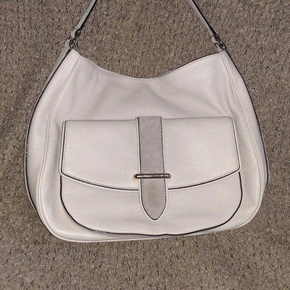 KATE SPADE-Moussfrost Leather/Suede-Regine-Hunts Place Shoulder/Hobo-Near Mint - Picture 2 of 9
